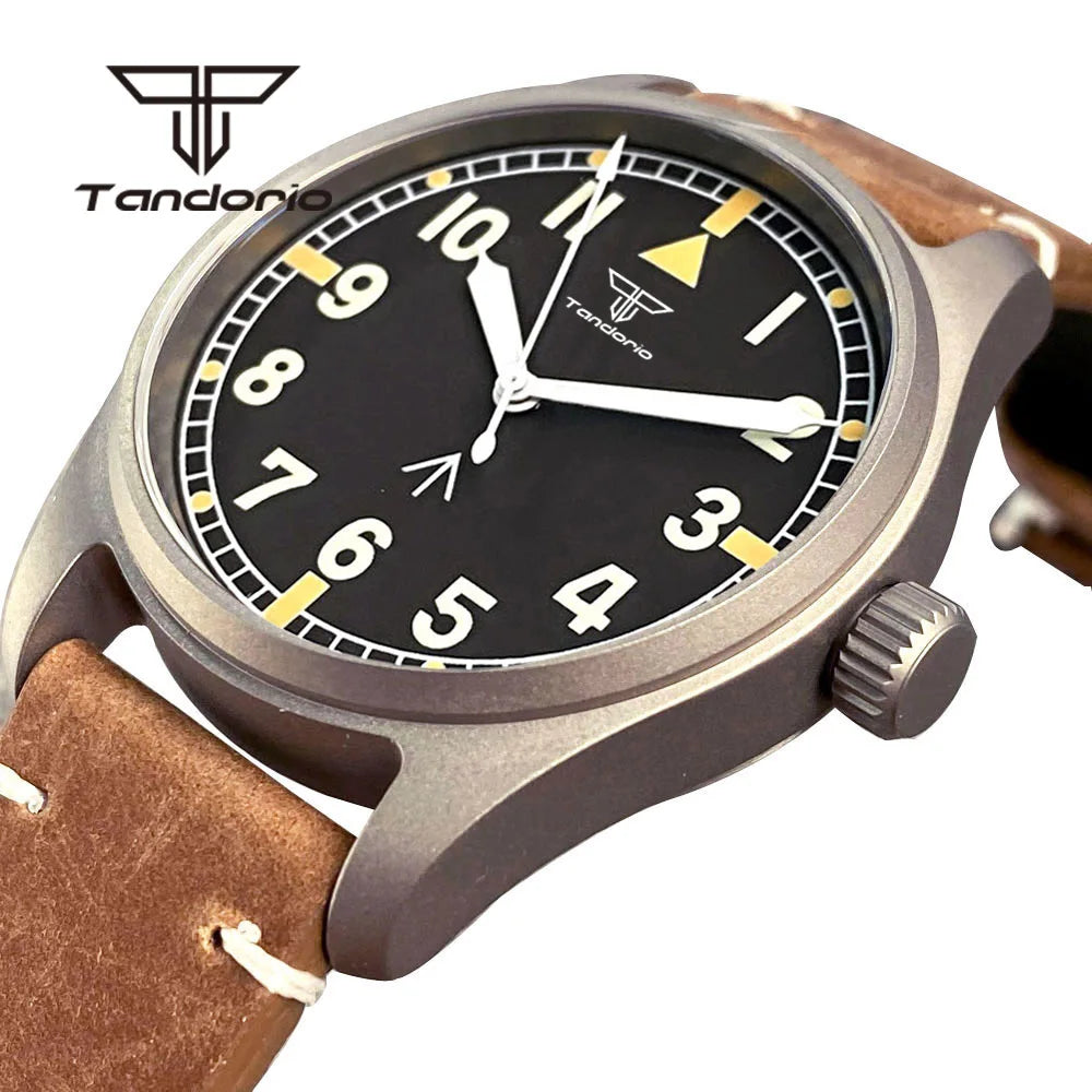 Tandorio TD141 Titanium 39mm Pilot