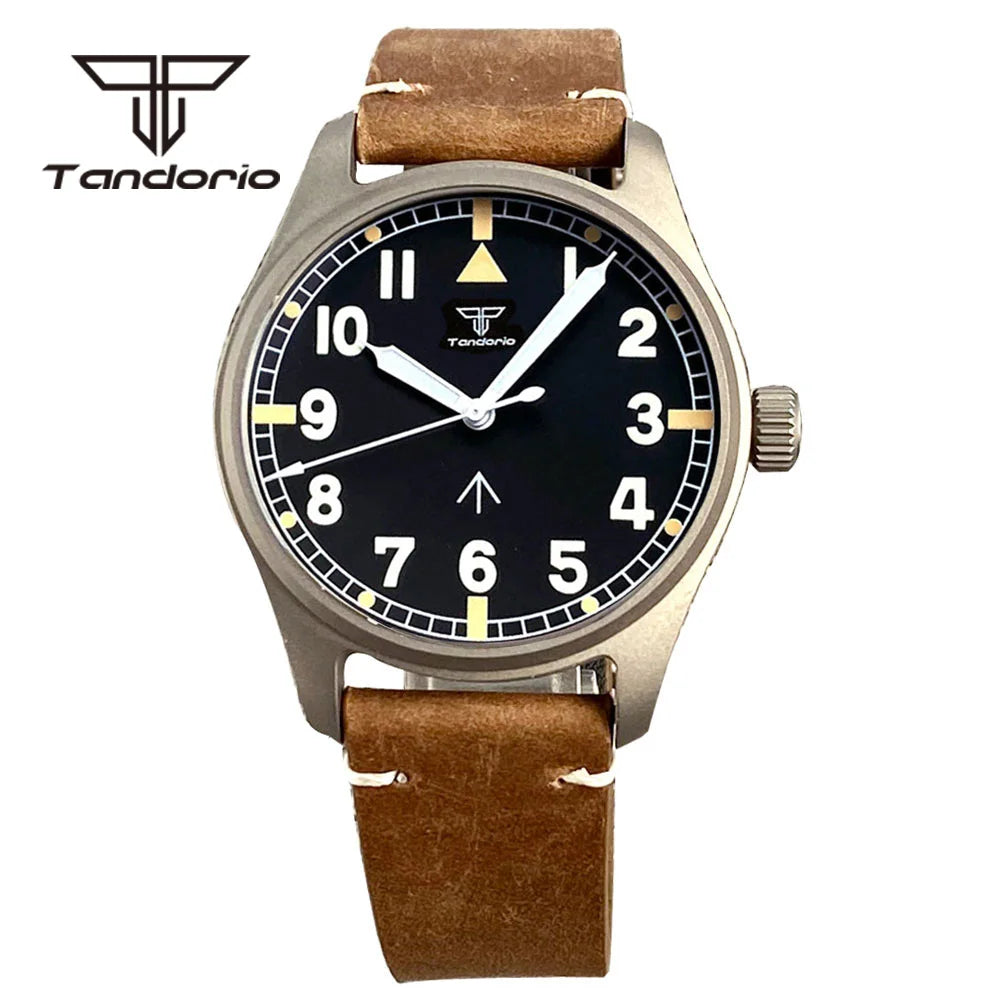 Tandorio TD142 39mm Titanium Pilot