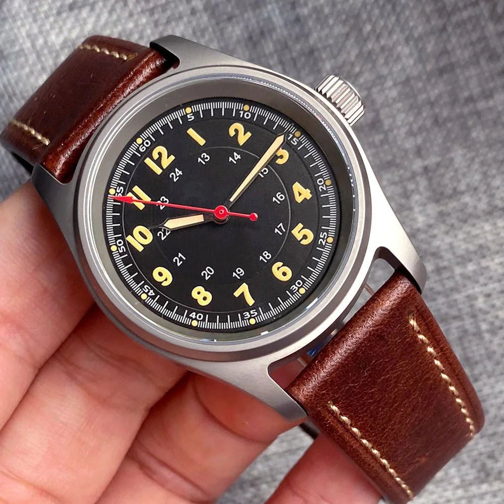Tandorio TD143B 39mm Titanium Pilot 63.7g Vin