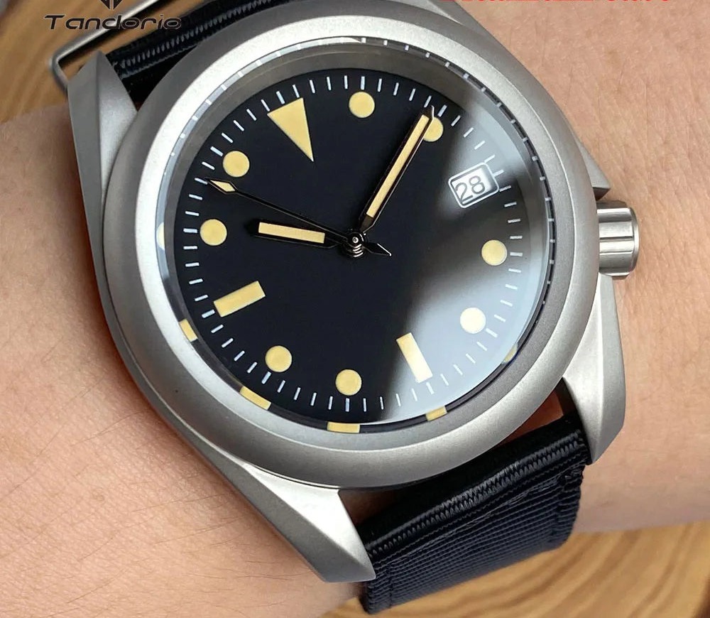 Tandorio TD145 Titanium 40mm Field MOP Raw Skx
