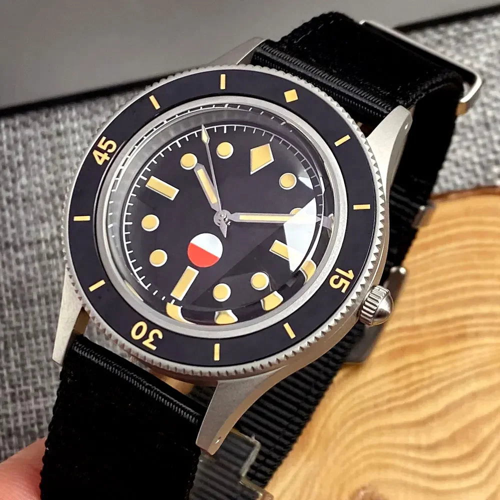 Tandorio TD223T TA2 Titanium Fifty Fathoms Diver Japan Done