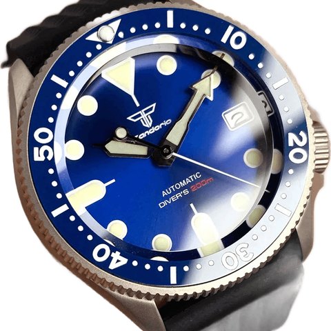 Tandorio TD249 Titanium Retro SKX Dive 37mm 120clicks