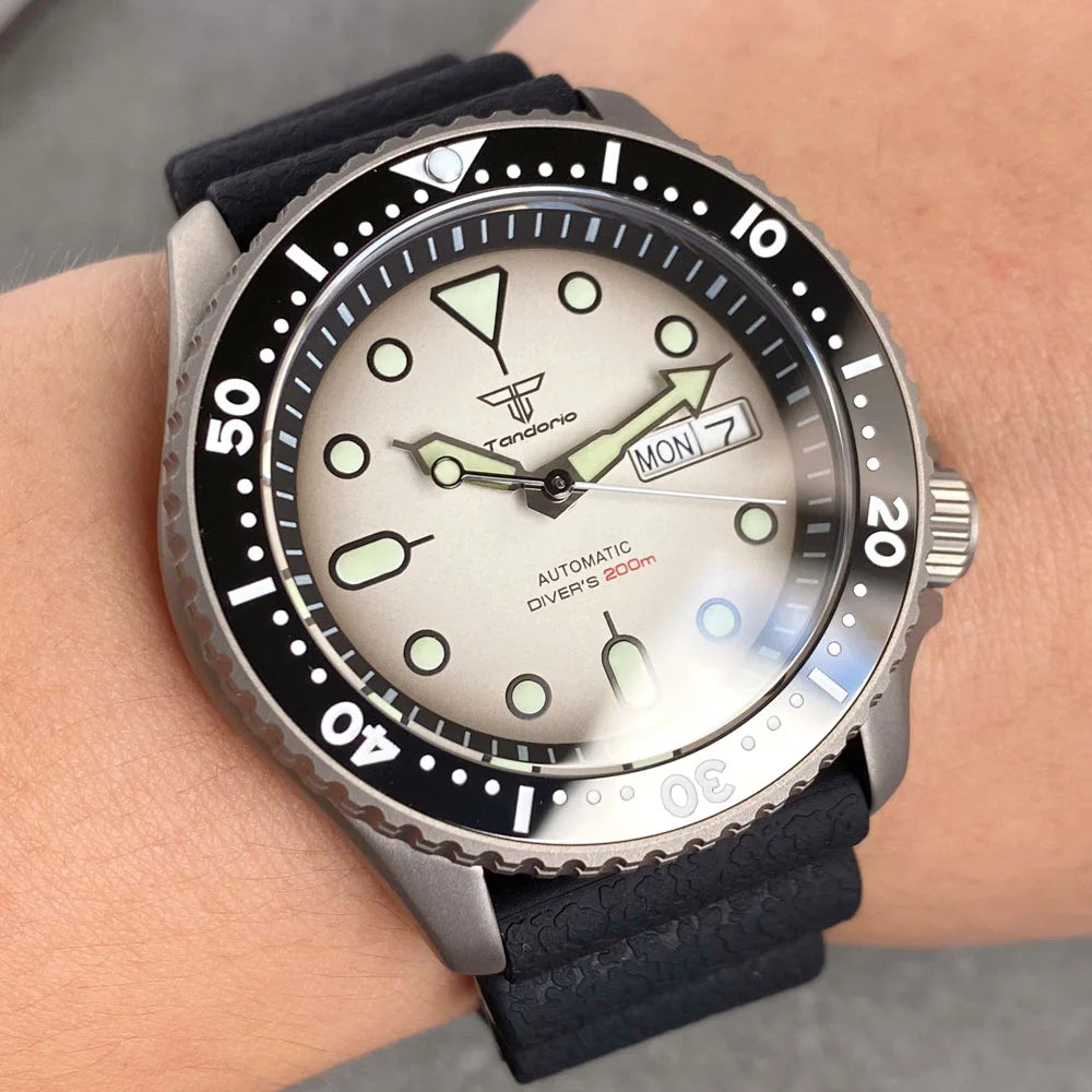 Tandorio TD251 Ti-2 Titanium Skx007 Diver NH36 41mm Cerami