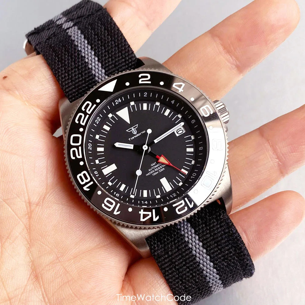 Tandorio TD267G 42mm Titanium FXD Pelagos GMT