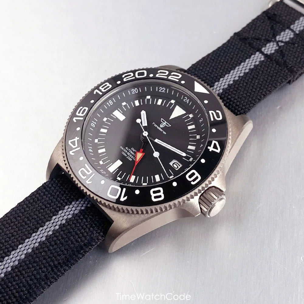 Tandorio TD267G 42mm Titanium FXD Pelagos GMT