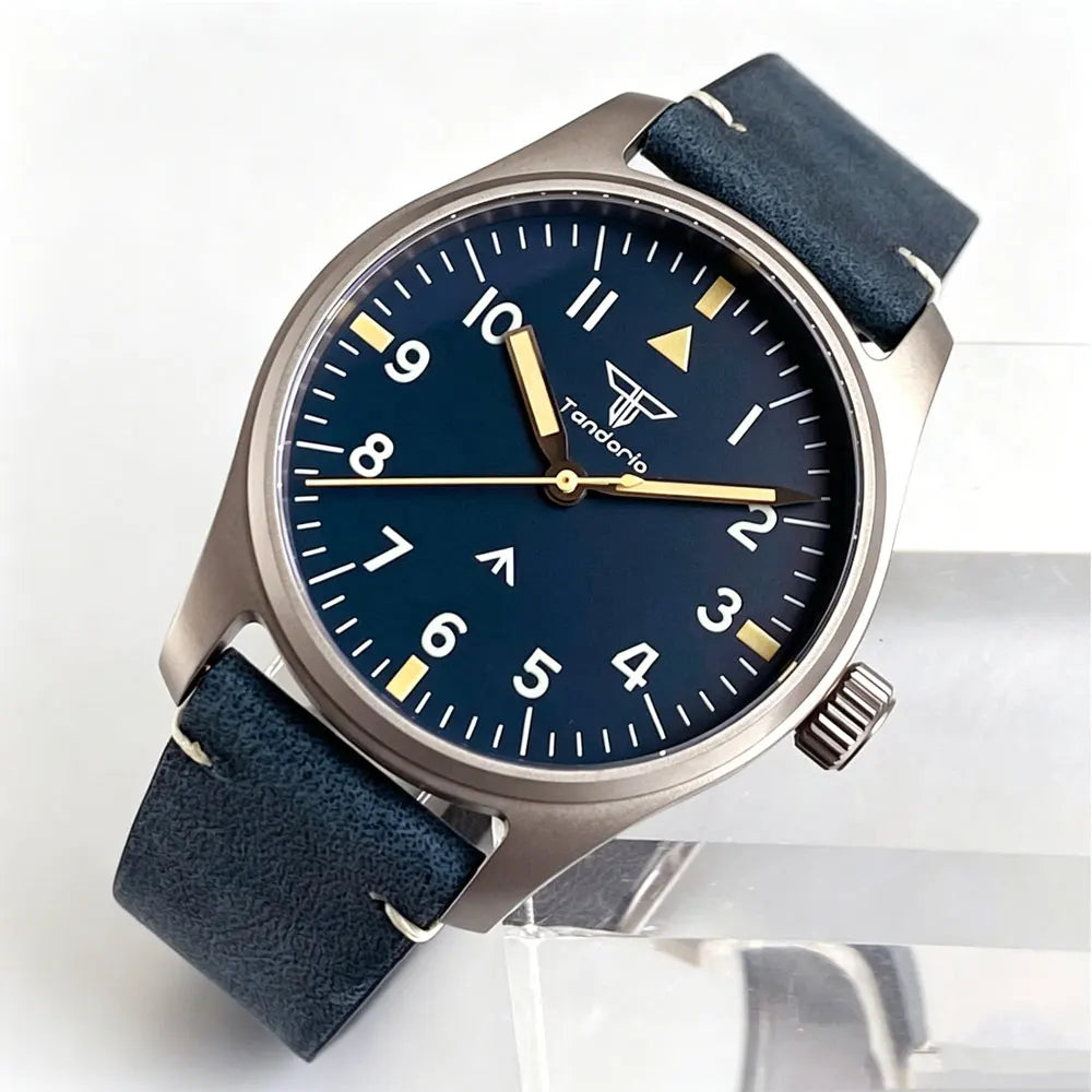 Tandorio TD910 39mm Titanium Quartz Pilot