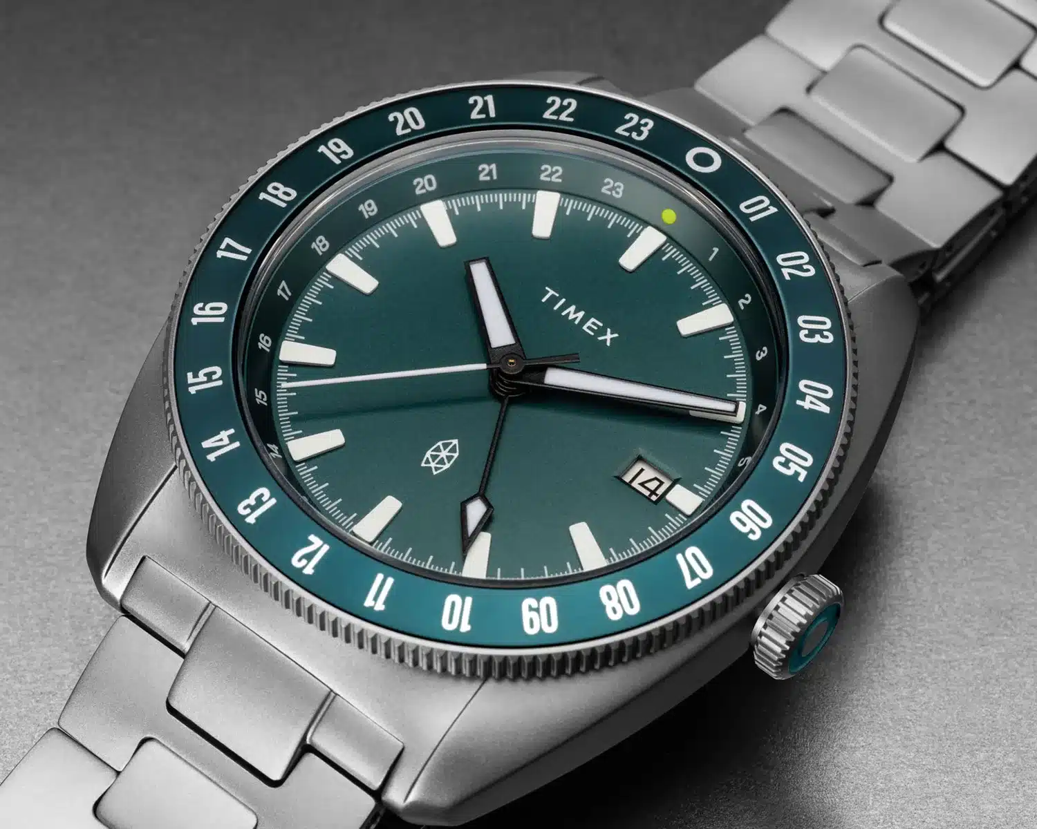 Timex x The James Brand Titanium Automatic GMT Emerald