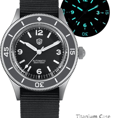 Watchdives WD50Ti Titanium 50-Fathoms